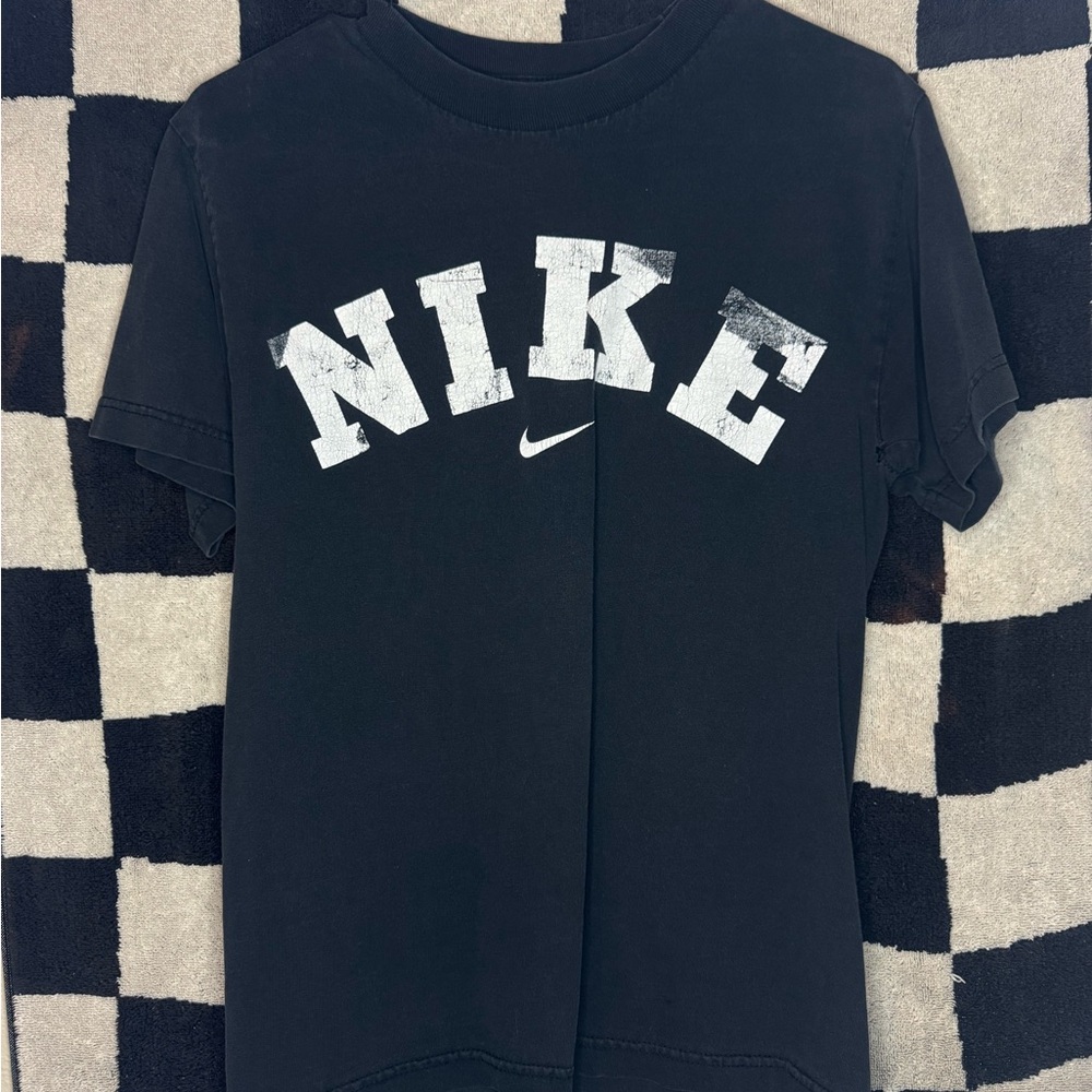 Nike Kids Black and White Logo Tee
